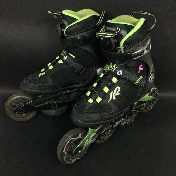K2 Alexis Boa - Limited Breast Cancer Edition -Women's Sz 7- Black Inline Skates